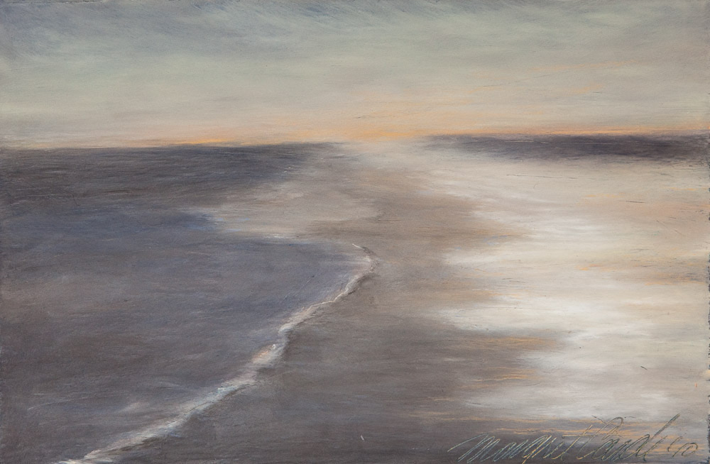 Pine Knoll, North Carolina, oil pastel on paper, 6" x 9"