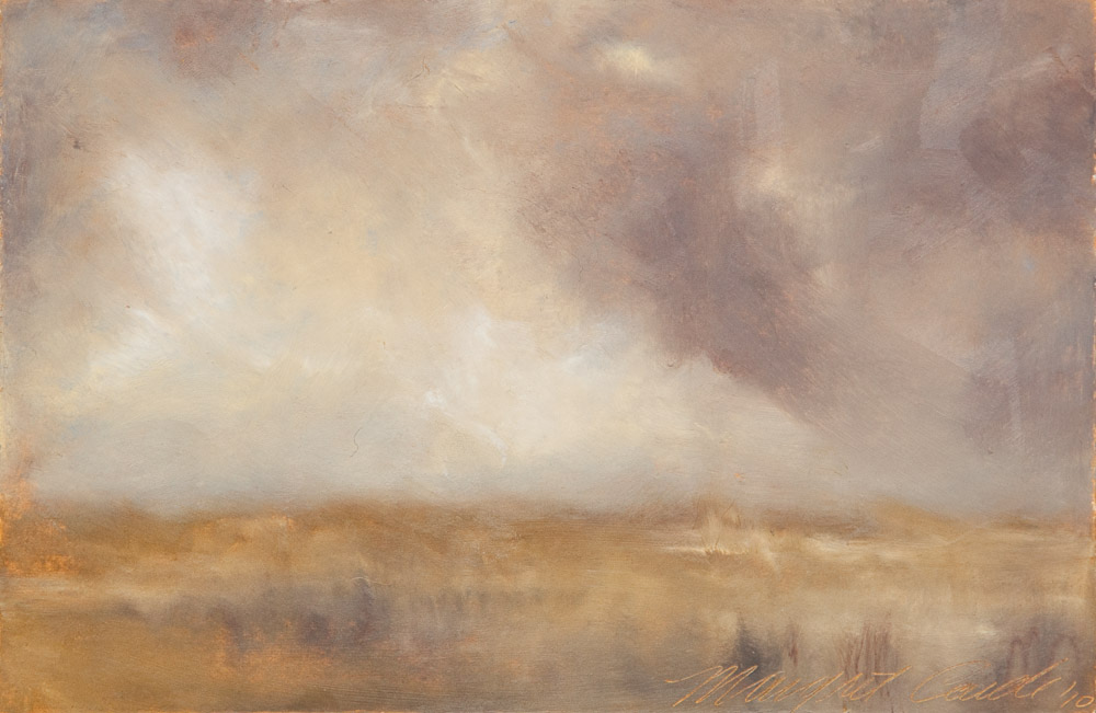 Bucolic Landscape, oil pastel on paper, 6" x 9", 2010